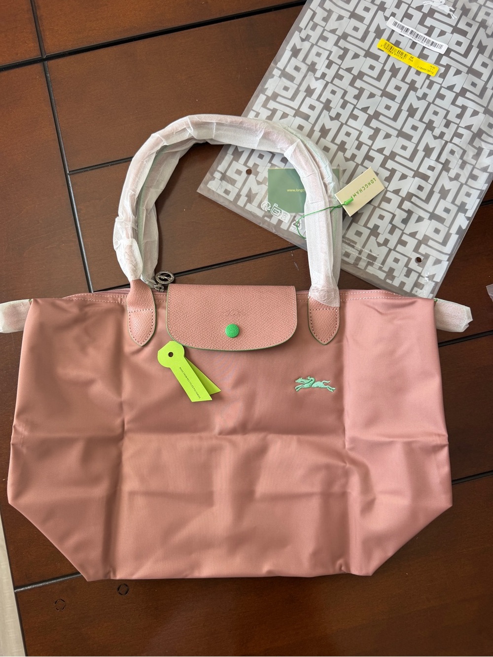 Longchamp Le Pliage Pink Large Tote Bag